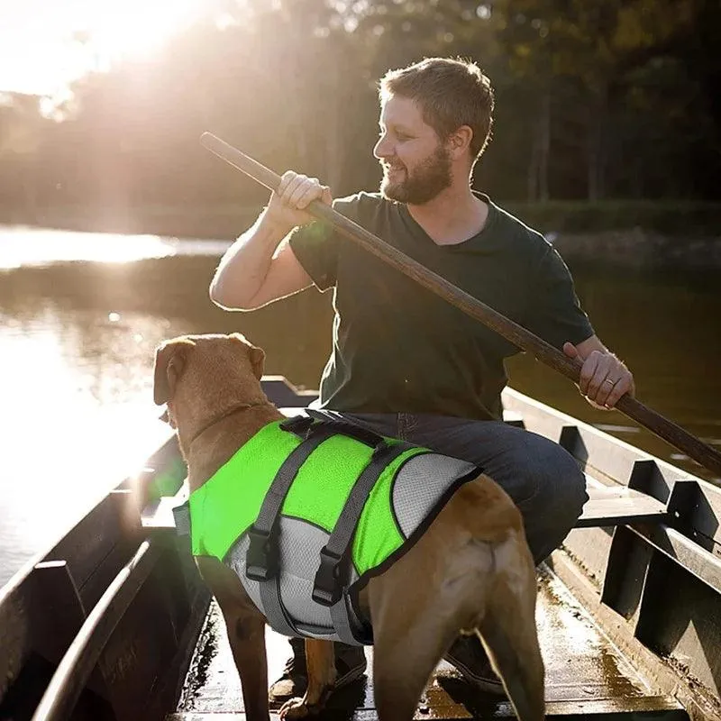 Adjustable Dog Life Jacket with Rescue Handle Sport Safety Rescue Vest Dog Clothes  Puppy Float Swimming Suit for All Pet Dogs