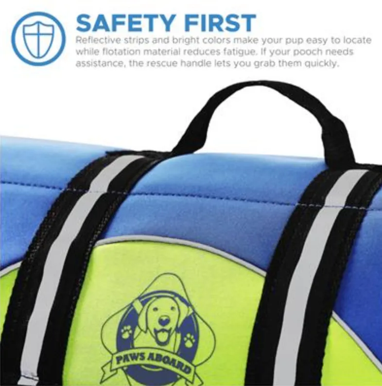 Dog Life Jacket ~ Blue/Yellow