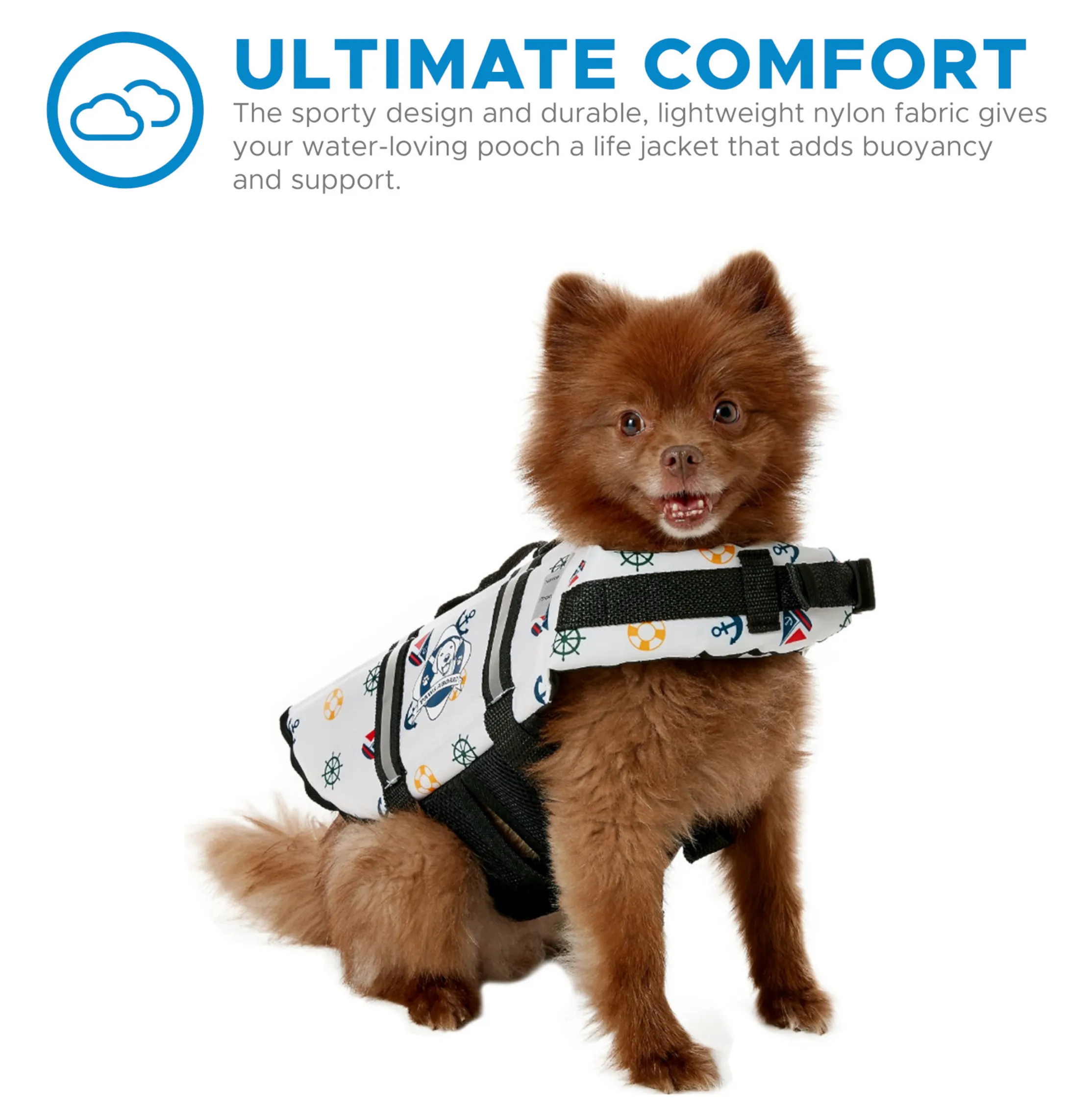Dog Life Jacket ~ Nautical