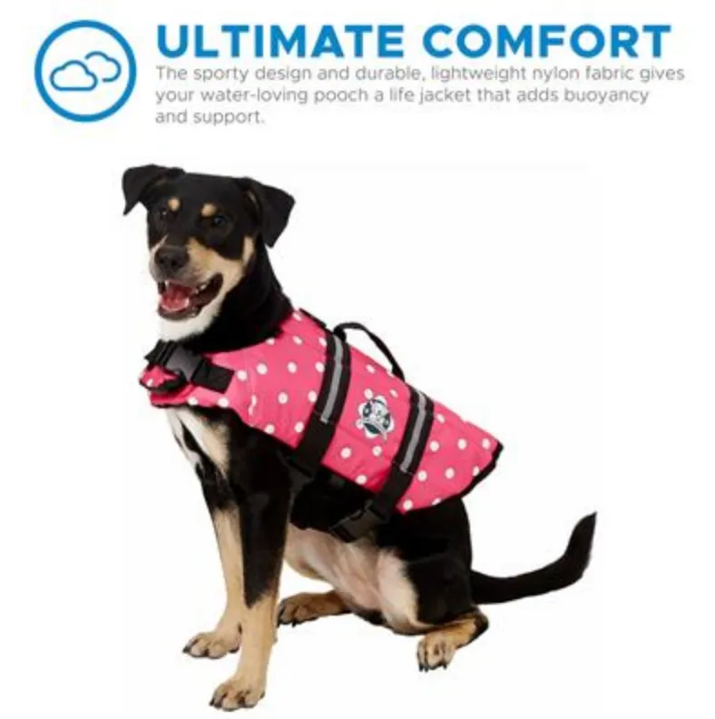 Dog Life Jacket ~ Pink Polka Dot