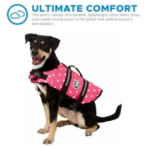 Dog Life Jacket ~ Pink Polka Dot