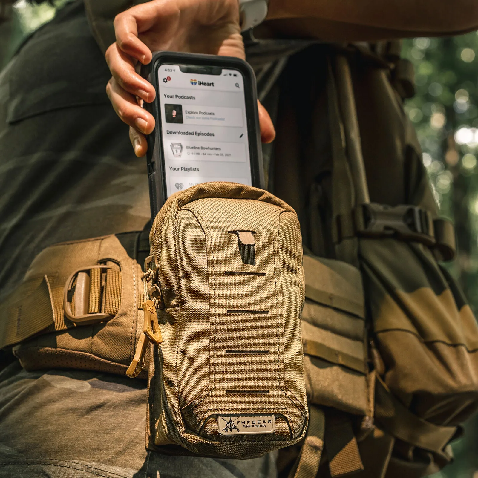 FHF Gear NAV Pouch in Coyote Brown