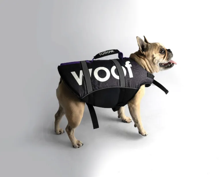 Follow Pet Vest BLK/PNK