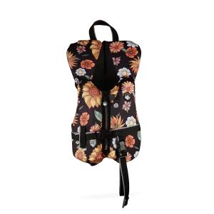 Liquid Force Infant 0-30lbs Dream CGA Life Vest | Black Flowers