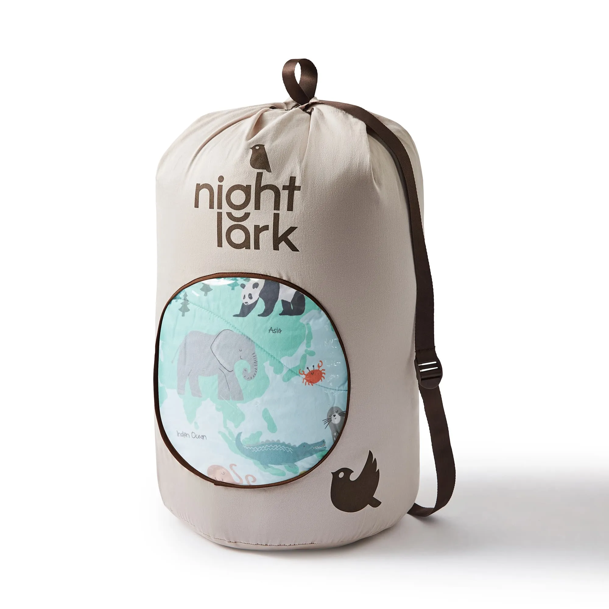 Night Lark Kids® Coverless Duvet Set - Animal Atlas
