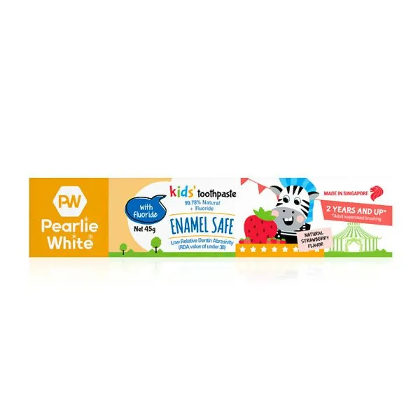  Pearlie White Enamel Safe Kids Toothpaste