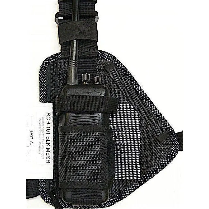 Radio Chest Harness with Velcro Pouch