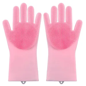 Silicone Pet Grooming Gloves for Cats and Dogs – Bathing, Hair Removal, and Cleaning Glove